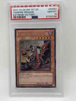 Vampire Dragon 2011 PSA 10 GEM MINT 💎 EXVC-EN081 Secret Rare 1st Edition Yugioh - Image 2