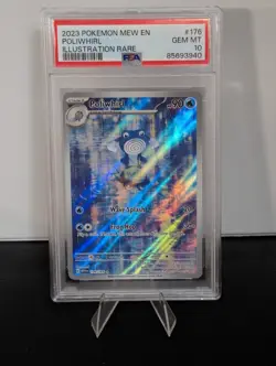 Poliwhirl 176/165 Illustration Rare Holo Pokemon Scarlet & Violet 151 PSA 10 Gem - Image 1