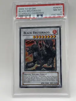 Black Brutdrago PSA 8 NM-MINT Super Rare SOVR-EN043 Stardust Overdrive Yugioh - Image 3