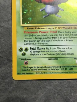 Pokemon Vileplume 15/64 Jungle Holo 1999 WOTC Unlimited NM/LP - Image 3
