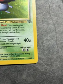 Pokemon Vileplume 15/64 Jungle Holo 1999 WOTC Unlimited NM/LP - Image 4