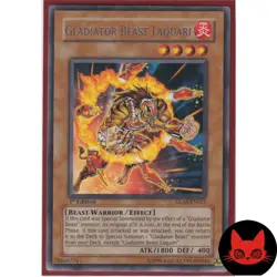 Yugioh Gladiator Beast Laquari GLAS-EN021 Rare 1st Edition NM - Image 1