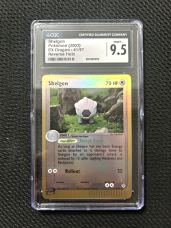 Shelgon Pokemon 2003 EX Dragon 41/97 Reverse Holo CGC 9.5 - Image 1