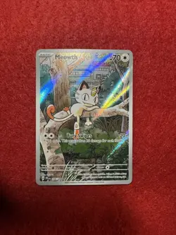 Pokemon TCG Phantasmal Flames Meowth #106/094 Illustration Rare NM (1) - Image 3