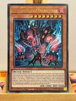 Schlangenauge Diabellstar LEDE-DE011 Ultra Rare Deutsch EX YUGIOH - Image 1