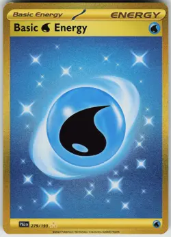 Pokemon Basic Water Energy - 279/193 SV02: Paldea Evolved Hyper Rare NM - Image 1