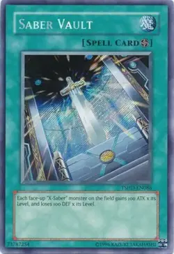 YuGiOh Yu-Gi-Oh 5D's The Shining Darkness Secret Rare Saber Vault TSHD-EN086 - Image 1