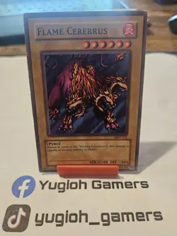 Yu-Gi-Oh Flame Cerebrus MRD Common Light Played - Image 1