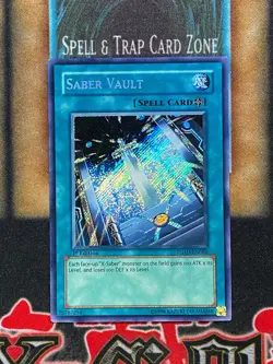 Yugioh Saber Vault TSHD-EN086 Secret Rare 1st Ed LP - Image 1