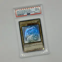 Yugioh Blue-Eyes White Dragon GFP2-EN175 Ghost Rare 1st Edition PSA 8 - Image 1