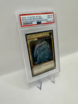 Yugioh Blue-Eyes White Dragon GFP2-EN175 Ghost Rare 1st Edition PSA 8 - Image 4