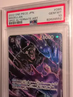 PSA 10 Magellan OP02-085 ( Super Rare ) Paramount War ONE PIECE Card Game JP TCG - Image 2