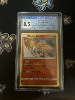 CGC 8.5 Shining Ho-Oh Holo Promo Shining Legends-Pokemon Card #SM70 BLUE LABEL! - Image 1