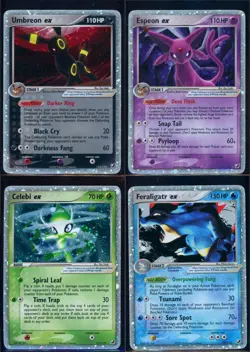 Pokemon EX UNSEEN FORCES - 4 EX Cards Bundle - ENG - Mixed Conditions - Image 1