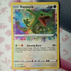 Rayquaza 138/185 SWSH04: Vivid Voltage NM Pokemon Card TCG - Image 1