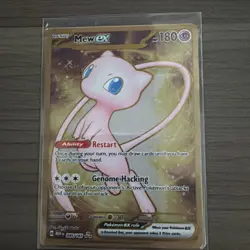 Pokemon TCG Mew EX Metal 205/165 Promo Card Scarlet & Violet 151 - Image 1