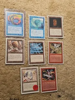Lot Of 8 4th Edition MTG Cards - Image 1