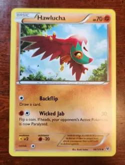 Uncommon Hawlucha Pokemon Card, Fates Collide Set 48/124 - Image 1