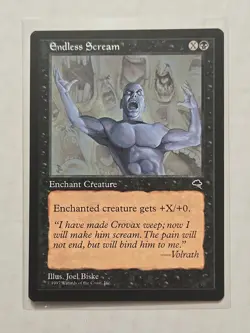 Endless Scream - Tempest - LP - Common - Enchant Creature - MTG - Image 1