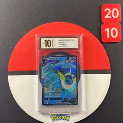 Pokemon S-Chinese TCG Sword & Shield CSHC-004 Vaporeon V Grade10 - Image 1
