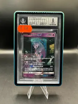 Testtube Shining Mewtwo GX English BGS Beckett 8 NM-Mint #78 2017 Pokemon - Image 1