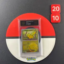 Pokemon TCG S-Chinese Pikachu 151C 025/151 Poke Ball Grade10 - Image 1