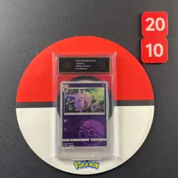 2025 Chinese Pokemon Gem Pack Vol 2 CBB2C 05 03/14 Espeon Poke Ball Grade10 - Image 1