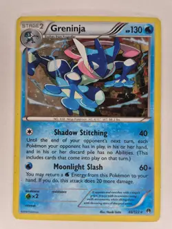 2016 Pokemon Greninja Breakpoint Cracked Ice Holo 40/122 LP - Image 1