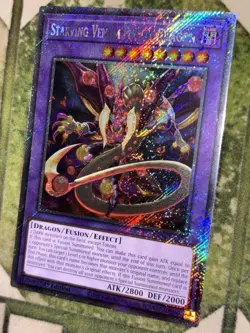 YuGiOh STARVING VENOM FUSION DRAGON Platinum Secret Rare RA04-EN272 - Image 1