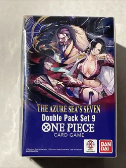 One Piece DP09 Double Pack Set 9 The Azure Sea’s Seven OP14 Rare SP Sealed New🔥 - Image 1