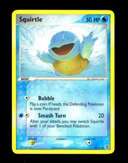2004 Pokemon SQUIRTLE Ex FireRed & LeafGreen NON HOLO Set Card 83/112 FRLG NM+ - Image 1