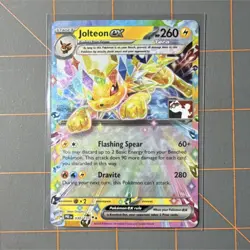 Pokemon Jolteon ex 030/151 Double Rare EX Holo Prize Pack Series Card - Image 1