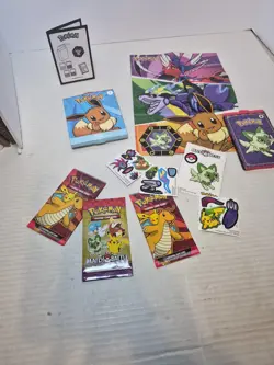 Pokemon Card Lot Sprigatito McDonald’s Holo Promo TCG Sticker Box And More - Image 1