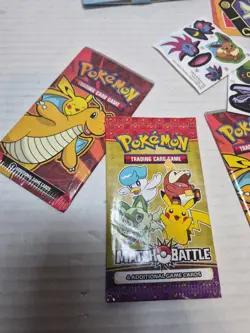 Pokemon Card Lot Sprigatito McDonald’s Holo Promo TCG Sticker Box And More - Image 2