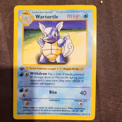 Pokemon Wartortle 42/102 1st Edition Base Set Card Excellent Shape - Image 1