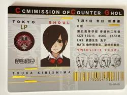 Touka Kirishima LP TG-LP-01 Tokyo Ghoul Anime Card BF Big Face Studio - Image 1