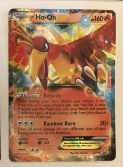 2012 HO-OH EX 22/124 Ultra Rare Pokemon Holo Foil Dragons Exalted Card PK1 - Image 1