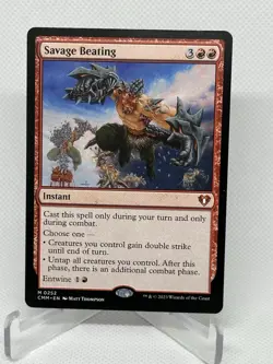 Magic MTG: Savage Beating - Commander Masters (CMM) #252 (Near Mint) - Image 1