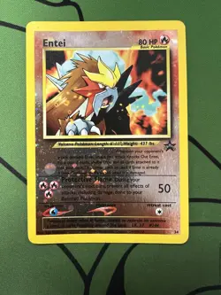 Pokemon TCG - 2001 Entei 34 - WoTC Promo Reverse Holo - Promo - LP - Image 1