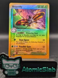 Pokemon TCG Beautifly 2/109 Ruby & Sapphire Reverse Holo Rare (LP) - Image 1