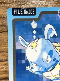 Pokemon Carddass Card Wartortle File No.8 Bandai Pocket Monsters 1997 Japan - Image 3