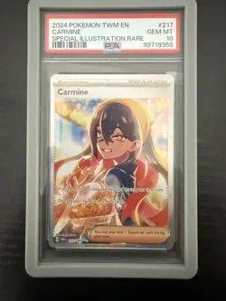 2024 Pokemon English Carmine 217/167 Special Illustration Rare PSA 10 - Image 1