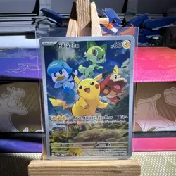 Pokemon Pikachu TCG SVP027 Paldea Evolved Black Star Promo M/Nm Condition - Image 1