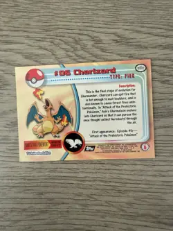 Charizard E6 of 12 Movie Edition #06 Topps 1999 Black Logo Pokemon - Image 2