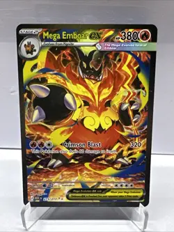 Mega Emboar ex 273/217 Special Illustration Rare - Pokemon Ascended Heroes MINT - Image 1