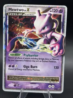 Pokemon Mewtwo LV.X Promo Holo Diamond and Pearl DP28 - Image 1