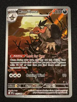 2025 POKEMON WHT EN-WHITE FLARE ILLUSTRATION RARE #145 MANDIBUZZ - Image 1
