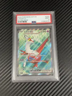 LATIAS EX POKEMON SV08: SURGING SPARKS #220/191 ULTRA RARE PSA 9 MINT - Image 1
