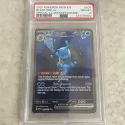 Pokemon Blastoise ex 200/165 SV151 Special Illustration Rare Holo PSA 8 - Image 1