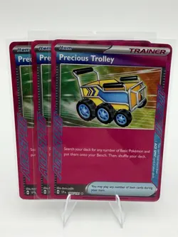 Pokemon Precious Trolley ACE SPEC Trainer Sv08 Surging Sparks 185/191 Holo - Image 3